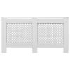 Radiator Covers 2 pcs White 59.8"x7.5"x32.1" MDF