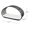 Lavina 91.25'' Wicker Outdoor Patio Canopy Daybed Water Resistant Cushion (Multibrown/White)