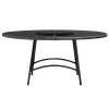 7 Piece Patio Dining Set with Cushions Poly Rattan Gray