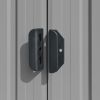 Garden Shed Gray 101.2"x306.7"x71.3" Galvanized steel