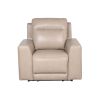 Updated Silhouette Leather Power Reclining Group - Top-Grain Leather, Dual Power Footrest and Articulating Headrest - Stylish and Comfortable