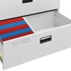 Filing Cabinet Light Gray 35.4"x18.1"x40.6" Steel