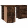 Corner Desk Smoked Oak 57.1"x39.4"x29.9" Engineered Wood