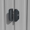 Garden Shed Gray 101.2"x389.8"x71.3" Galvanized steel