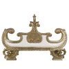 ACME Bernadette BENCH White PU & Gold Finish BD01480