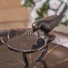 Outdoor Aluminum and Iron Bird Bath
