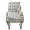 ACME Sandoval BENCH Beige PU & Champagne Finish BD01492