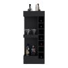 Glen Lyon Bar Cabinet, Living Room, Black