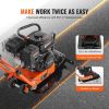 VEVOR Plate Compactor; 6.5 HP 196CC Gas Engine 5; 600 VPM; 4; 200 lbs Force Vibratory Compaction Tamper with 22.1 x 15.9 in Plate for Walkways; Patios