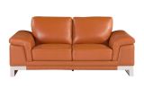 Top Grain Italian Leather Loveseat