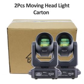 2Pcs/lot LED Moving Head Light 200W Beam+Spot+18 Rotating Prisms+Rainbow Effect Dj Stage Light Effect Light Disco Wedding Bar (Plug Type: US PLUG, Color: 2Pcs Carton Case)
