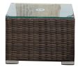Direct Wicker Outdoor Rattan Chaise Lounge with Cushions and Table