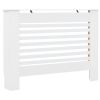 Radiator Covers 2 pcs White 44.1"x7.5"x32.1" MDF