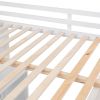 Full size Loft Bed with Drawers,Desk,and Wardrobe