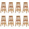 9 Piece Patio Bar Set Solid Wood Acacia