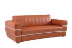 Global United Top Grain Italian Leather Sofa