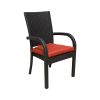 Balcones 9-Piece Outdoor Dining Table Set With 8-Dining Chairs, Brown/Terracotta