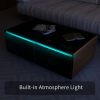 Modern Smart Coffee Table with Built-in Fridge, Bluetooth Speaker, Wireless Charging, Touch Control Panel, Power Socket, USB Interface