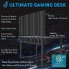 DEZCTOP Bifrost 160 63W x 28D Gaming PC Computer Desk with Shelves;  Large Workstation for Gamers or Home Office with Pegboard;  Built-in Cable Manage
