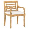 7 Piece Patio Dining Set with Cushions Solid Teak Wood