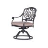 Square 8 - Person 64" Long Aluminum Dining Set with Sunbrella Cushions